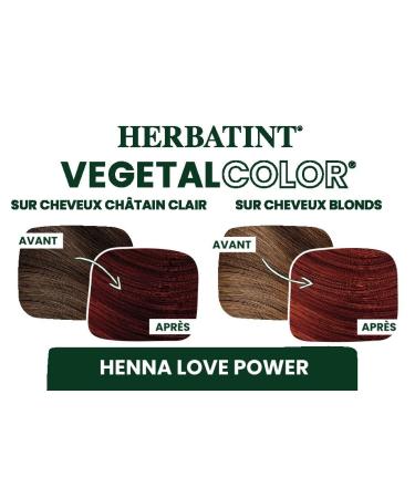 Herbatint Vegetal Color - 100% Natural & Organic Hair Dye | Pure Henna Love - 100g & 133g Packs | International Shipping - Buy Online on SooperMarket.com