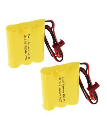 (2-Pack) 3.6V 1000mAh Emergency Light Battery Fits Cooper Industries LPX70RWH ANIC0553 Jiangmen Battery 026-148 Max Power Electonics 026-148 Navilite NNYXSB Sure-Lites 026-148 26-148