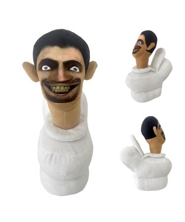 30CM Skibidi Toilet Plush Stuffed Skibidi Toilet Plush Figure 170g Skibidi Toilet Plush Toy Funny Plush Toilet Stuffed Animal Plush Doll Toy Gift for Kids Birthday Halloween Thanksgiving Christmas Toilet Man Large