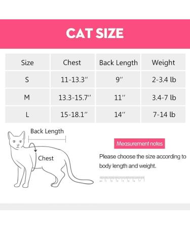 Cat Recovery Suit for Abdominal Wounds and Skin Diseases - Vet Recommended E-Collar Alternative - Medium Pink - Buy Online on SooperMarket.com