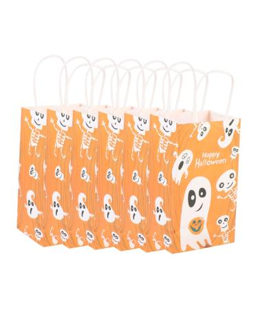 KALLORY 1 set 6 pcs Pattern Ghost Handbag Tote Portable Creative Bag Ing of Storage Decorative Candy