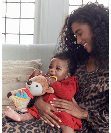 Skip Hop Bandana Buddies Deer Baby Activity Toy | Multi-Sensory Rattle & Teething Textures - Buy Online on SooperMarket.com