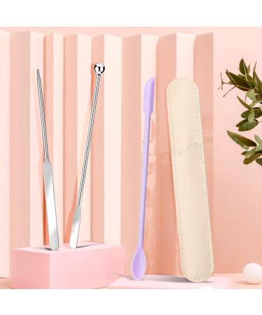 Thinp Foundation Spatula | Silicone & Stainless Steel Makeup Tool for Precision Application - Perfect for Small Areas - Buy Online on SooperMarket.com