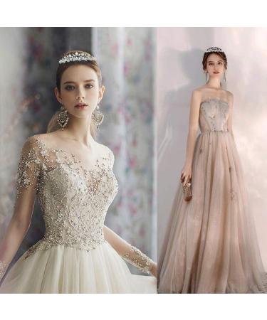 Rhinestone Crystal Tiara Headband Queen Princess Crown for Women - Silver - Buy Online on SooperMarket.com