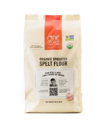 One Degree Organic Foods Sprouted Spelt Flour, 80 Ounce