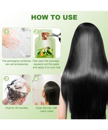 Buy Bubble Plant Hair Dye - Natural Botanical Hair Coloring Cream for Men & Women | Pure Plant Extracts for Black Hair Color - Buy Online on SooperMarket.com