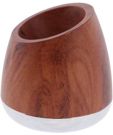 Premium Safety Razor Set for Men - Wood Grain Stand & 5 Pack Brown - Ideal for Bathroom Grooming - Buy Online on SooperMarket.com