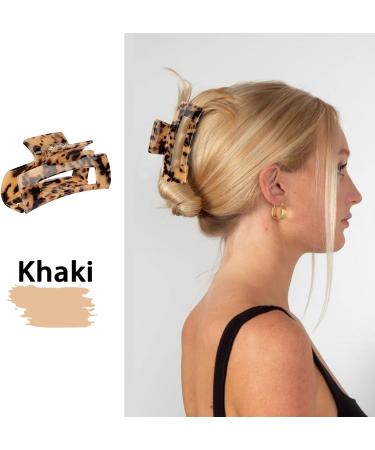 HAYHOI 4PCS Hair Claw Clips | Acrylic French Butterfly Jaw Clips Set | Leopard Print Hair Accessories for Women & Girls - Buy Online on SooperMarket.com