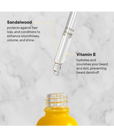 Tooletries Viking Scented Beard & Hair Oil for Men - Sandalwood & Vitamin E - Conditions Hydrates & Prevents Dandruff - Made in Australia - 1 fl oz - Buy Online on SooperMarket.com