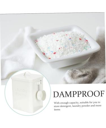 FOYTOKI Box Dispenser Lidded Storage Bin Laundry Dispenser Refillable Containers Iron White 1 count (Pack of 1) White - Buy Online on SooperMarket.com