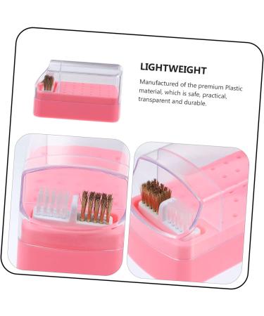 Beavorty 4pcs nail polish head box nail bits nail art supplies cleaning stuff nail tech organizers and storage drill bit holder for nails nail drill bits container nail grinding tool case - Buy Online on SooperMarket.com