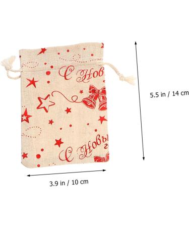 KOMBIUDA 24pcs Countdown Candy Bag Burlap Bags 24 Days Christmas Advent Bags Christmas Candy Bag Wreath - Buy Online on SooperMarket.com