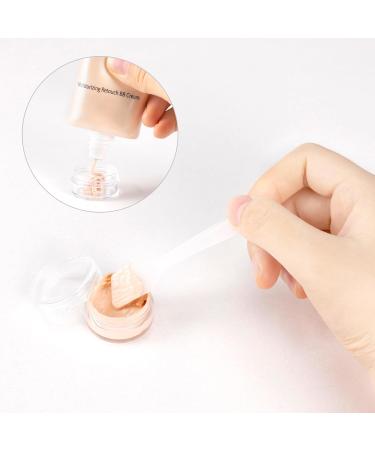 5ml Jaws with Lids - 42pcs Mini Cream Containers for Cosmetics & Nail Art | Transparent Dose with Labels & Spatula - Buy Online on SooperMarket.com