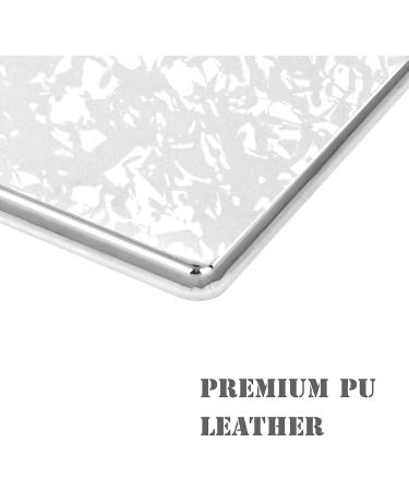 Delicate Compact Travel Vanity Mirror for Girls Women Men Classic White 2-Sided Folding Makeup Mirrors for Pocket Purse Handbag Wallet Portable Magnifying Slim Cosmetic Mirror with 3D Shell Pattern - Buy Online on SooperMarket.com