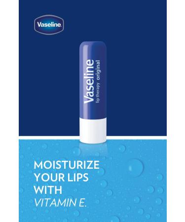 Vaseline Lip Therapy Care Original - 6 Unflavored Lip Balms (3-Pack of 2) for Dry Chapped & Cracked Lips - Fast-Acting Nourishment - Buy Online on SooperMarket.com