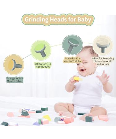 8 PCS Replacement Grinding Heads for Electric Baby Nail Files - Multicolored Accessories for Standard Nail Clippers - Buy Online on SooperMarket.com
