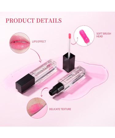 Magic Color Changing Lip Gloss | Hydrating Pink Mood Lipstick & Lip Tint | Plumping Lip Serum for Women & Girls | Best Lip Care Products - Buy Online on SooperMarket.com