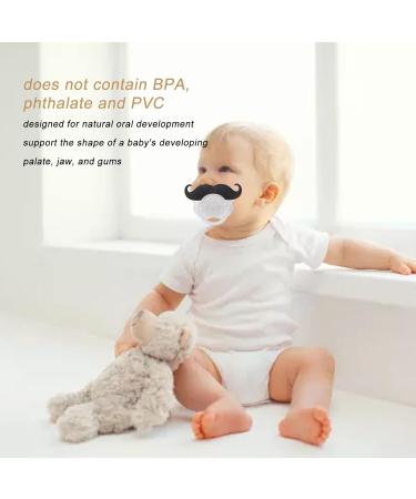 Beard Pacifier - Mustache Style Pacifier for Newborns | Safe & Fun Baby Accessory - International Shipping - Buy Online on SooperMarket.com