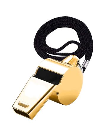 Lumcov pipe trill whistle metal whistle with removable buckle loud crispy tapes for coaches referee
