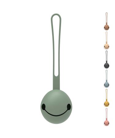 OLGS silicone pacifier box for babies |Pacifier holder storage case for pacifier storage bpa-free |Pacifier strap for on the way on the wrap bag Sage green |Schnuller box for toddlers