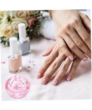 BrushesOctagonal Dappen Dish Cup Crystal Glass Glassware Tool for Nail Art Manicure Care - Buy Online on SooperMarket.com