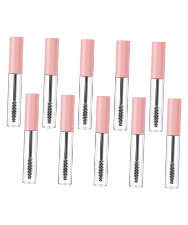 Mikinona 10pcs Mascara Empty Tube Mini Mascara Tubes Mascara Wand Eyelash Cream for Growth DIY Plastic