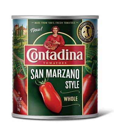 Contadina Canned Whole San Marzano Style Tomatoes, 28 Oz Pack of 6