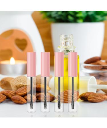 OSALADI 10pcs Mascara Empty Tube DIY Mascara Tube Empty Mascara Wand Travel Brow Plastic Pink Fake Eyelashes - Buy Online on SooperMarket.com