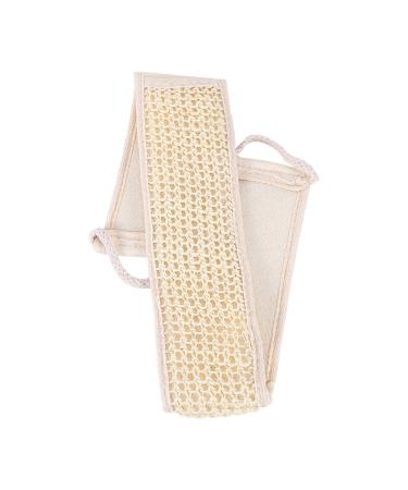Plant Hemp Loofah Back Scrubber Strap | Exfoliating Shower Massage Tool for Men and Women - Skin Care Bathing Accessories - Buy Online on SooperMarket.com