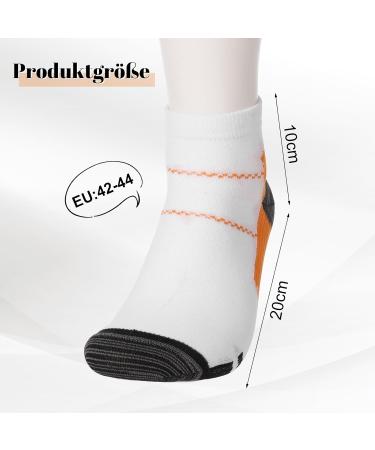Halinuia 12 Pairs Compression Socks - L/XL Support Stockings for Women & Men | Short Athletic Hiking Jogging & Running Gear - Buy Online on SooperMarket.com