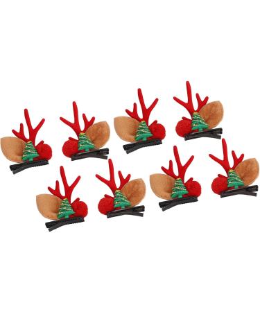 Reindeer Antler Hair Pins Lightweight Christmas Hair Clips 4 Pairs Fashion for Christmas Party - Buy Online on SooperMarket.com