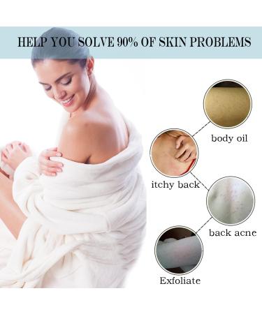 JASSINS African Exfoliating Body Net Sponge - Shower Scrubber for Smooth Skin (Black + Beige) - Buy Online on SooperMarket.com