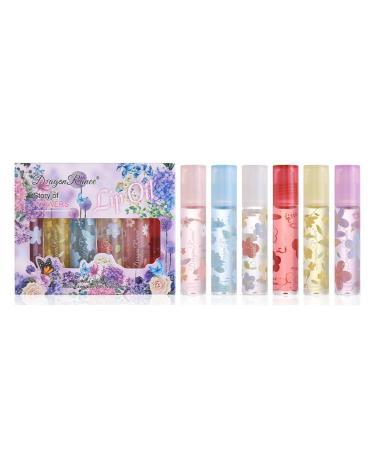 Plumping Lip Gloss Lip Oil Hydrating For Natural Cute Makeup Lipstick TintedsClear SerumsLip Balm Cosmetics Flower Lip Balm Care Cosmetic Moisting Oily Texture Hydrating Lip Oil Natural