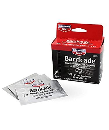 Birchwood Casey Barricade Rust Protection 25 Pack Wipes