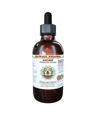 HawaiiPharm Anise Alcohol-Free Liquid Extract, Organic Anise (Pimpinella Anisum) Seed Glycerite Natural Herbal Supplement 2 oz 2 Ounce (Pack of 1)