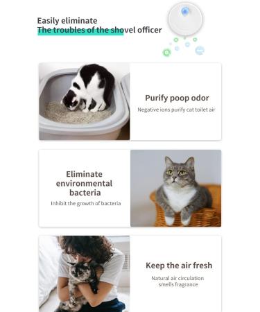 Roseflower Cat Litter Deodorizer | Intelligent Odor Eliminator & Air Purifier for Litter Boxes Kitchens & Bathrooms - #1 Choice for Pets - Buy Online on SooperMarket.com