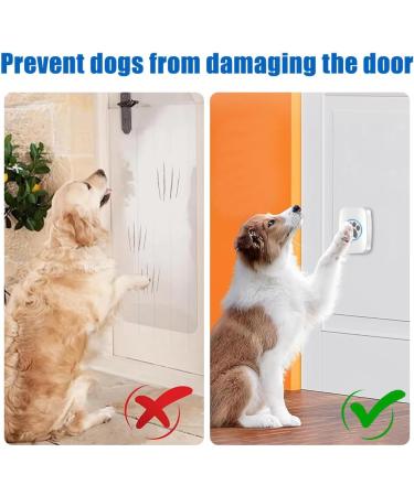 Wireless Touch Cat & Dog Bell Buzzer - Waterproof Intelligent LED Doorbell with 300m Range 60 Ringtones & Adjustable Volume - Buy Online on SooperMarket.com