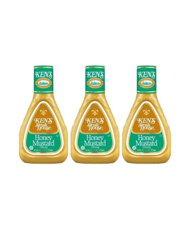 Ken's Steak House Honey Mustard Dressing (16 Fl Oz , Pack of 3) 16 Fl Oz (Pack of 3)
