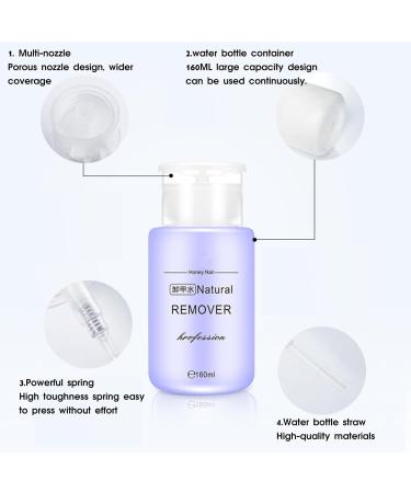 Gel Nail Polish Remover Pure Acetone Gel Nail Polish Remover Liquid for UV/LED Gel Soak Off Removes All Types of Nail Polish Gel Polish Acrylic Gels Nail Tip & Glue (160ml) - Buy Online on SooperMarket.com