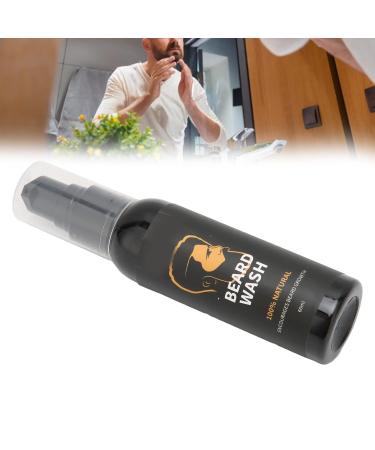 60ml Beard Shampoo - Portable Softening & Cleansing for Men's Beard Care | International Shipping - Buy Online on SooperMarket.com