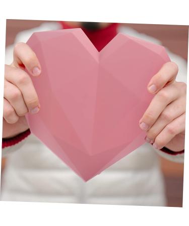 KOMBIUDA Heart Shaped Box Bridesmaid Wedding Favor Boxes Party Holder With Cover Miss 18X18X12CM Pink - Buy Online on SooperMarket.com
