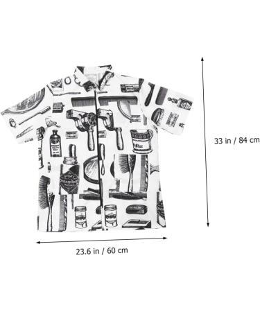 Mikinona Hair Cutting Technician in Hairdressing Overalls Vests for Women Men s Vest Womens Quilted Jacket Hairdresser Uniform Spa Robes Mens Overalls Short Sleeve Work Clothes White Fiber - Buy Online on SooperMarket.com