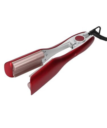 U-Shaped Curling Iron | Portable Hair Curler with 5 Adjustable Modes | Safety PTC Heating - Red - Buy Online on SooperMarket.com