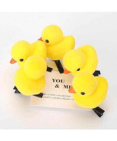 10 Duck Plush Hairpin Cute Yellow Duck Hair Clips Cartoon Duck Plush Hairpin Set - Soft Animal Hair Clips Hair Pins Fun Hair Accessories for Girls women Standard - Buy Online on SooperMarket.com