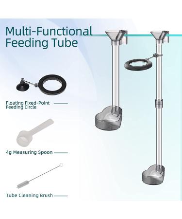 UPETTOOLS Shrimp Feeding Dish Set: Aquarium Fish Feeder Tube Kit with Ring & Brush - Buy Online on SooperMarket.com