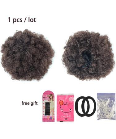 Afro Puff Drawstring Ponytail Extension Short Synthetic Afro Kinky Curly Puff Ponytail for Natural Hair Clip On Kinky Drawstring Curly Ponytail Bun Hairpieces (X-Large 4#) X-Large 4# - Buy Online on SooperMarket.com