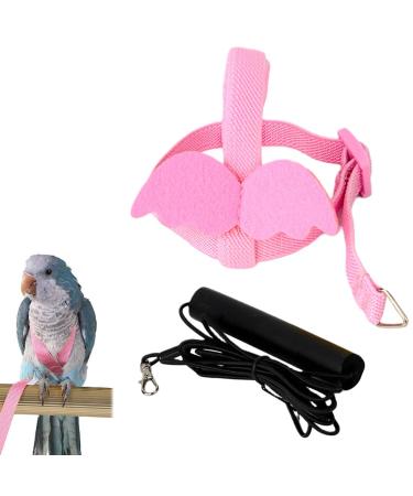 Phcozy 1 PCs pet dishes and line adjustable for parrot aircraft anti bite training rope bird nylon rope adjustable bird dishes and leash for the outdoor area