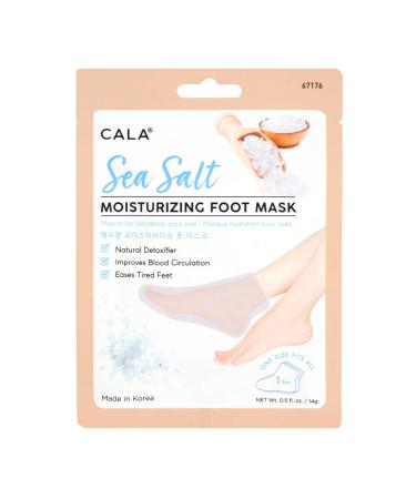Cala Sea salt moisturizing foot mask 3 count, 3 Count