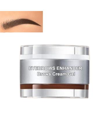 Eyebrows Enhancer Brows Cream Gel Waterproof Brow Pomade Long Lasting for Natural Looking Eyebrow Makeup Natural Eyebrow Makeup for All Brow Shapes (03 Black Tea)