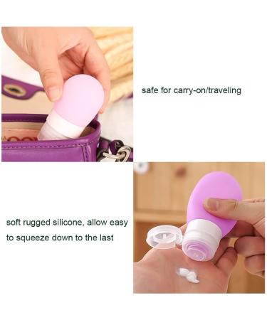 Mziart Portable Soft Silicone Travel Bottles - 1.3oz (Pack of 3) | TSA Approved Travel Containers - Buy Online on SooperMarket.com